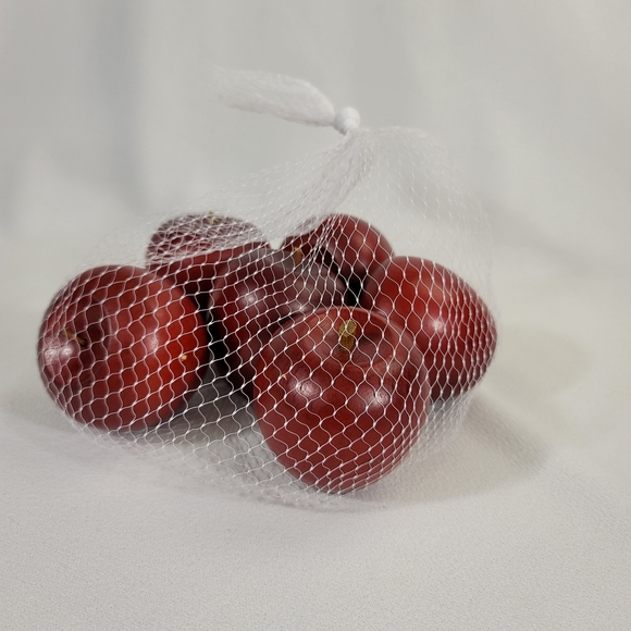 Lot Of 6 Vtg Wooden Decorative Apples - Picture 4 of 12